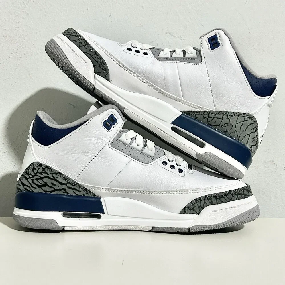 Air Jordan 3 Retro GS “Midnight Navy” Kids Size 6Y B-Grade Lifestyle Sneakers
